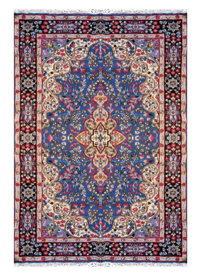 One Of The Kind Persian Kerman Rug 9'0" x 5'9" (1 of 1)