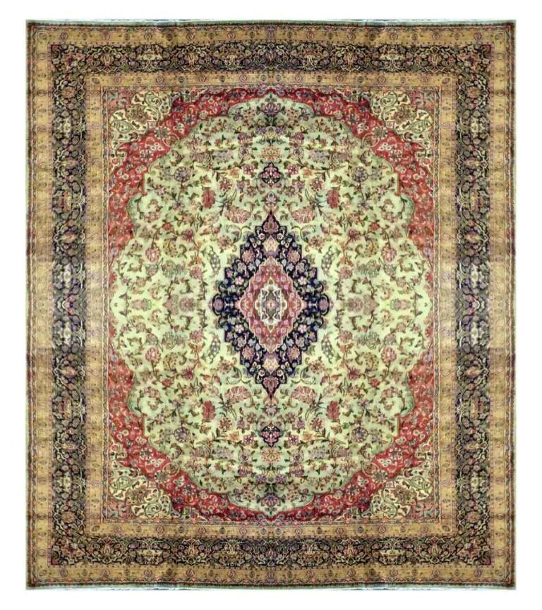 One Of The Kind Persian Kerman Rug 13'10" x 9'10" (1 of 1)