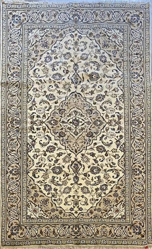 One Of The Kind Persian Kashan Rug 10'0" x 6'6": ABC Rugs Kilims Collection Persian Kashan Traditional Style Hand-Knotted Natural Wool And Cotton Rug 10'0" X 6'6" Abcr02784 Hand knotted and meticulously crafted by Persian artisans, this stunning Han