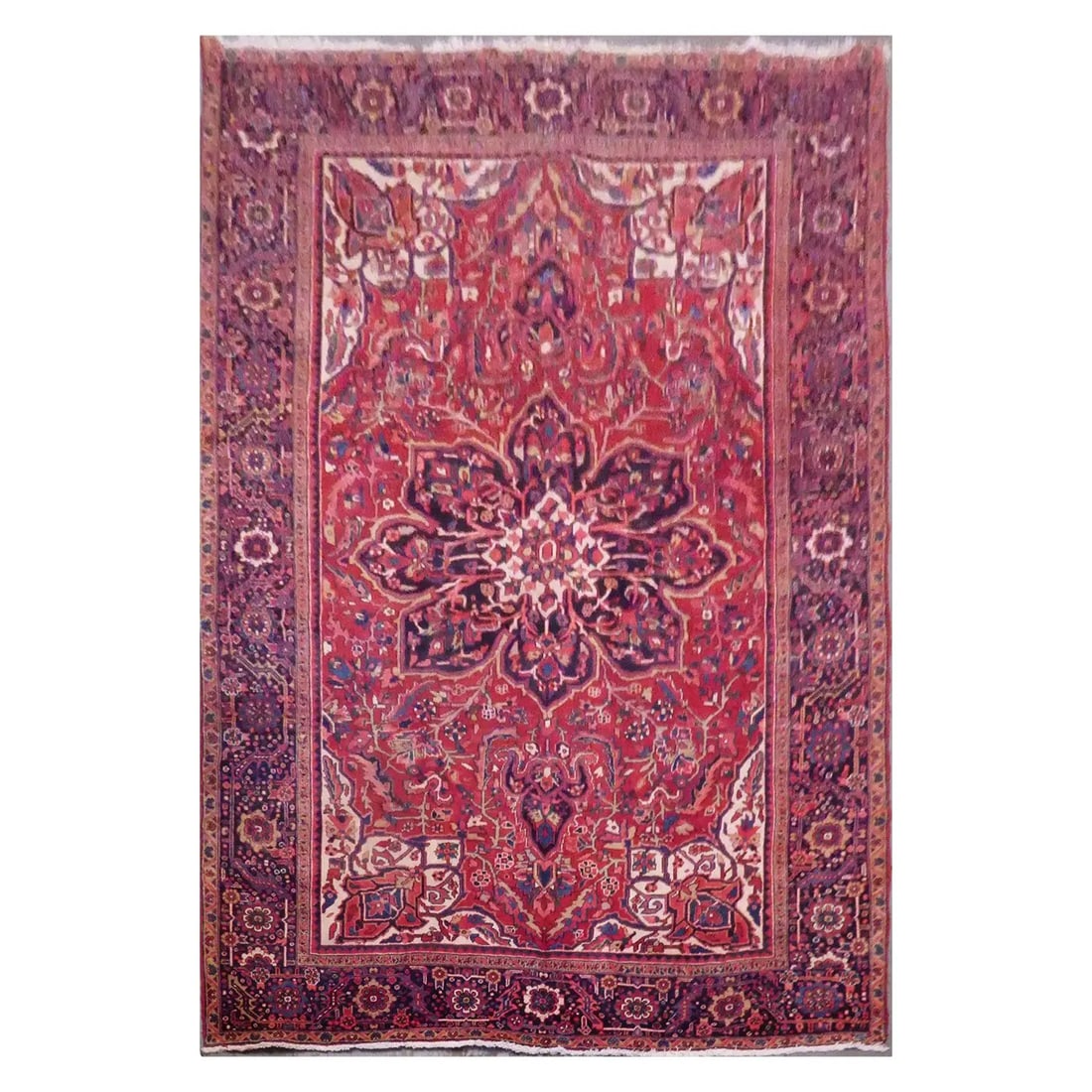 One Of The Kind Persian Heriz Rug 12'3'' x 8'11'' (1 of 1)
