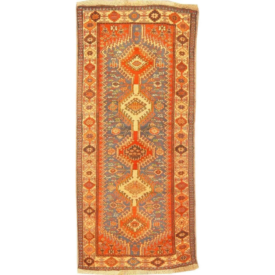 One Of The Kind Persian Yalameh Rug 6'6" x 2'10": ABC Rugs Kilims Collection Authentic Persian Rug Yalameh Traditional Style Hand-Knotted Indoor Area Rug With Natural Wool And Cotton 6'6" X 2'10" Abcr02900 Hand knotted and meticulously crafted by Per