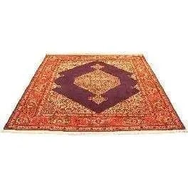 One Of The Kind Persian Tabriz Rug 7'4" x 6'6": ABC Rugs Kilims Collection Authentic Persian Rug Tabriz Traditional Style Hand-Knotted Indoor Area Rug With Natural Wool And Cotton 7'4" X 6'6" Abcr02596 Hand knotted and meticulously crafted by Persi