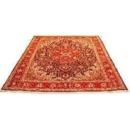 One Of The Kind Persian Tabriz Rug 13'1" x 9'10": ABC Rugs Kilims Collection Authentic Persian Rug Tabriz Traditional Style Hand-Knotted Indoor Area Rug With Natural Wool And Cotton 13'1" X 9'10" Abcr02597 Hand knotted and meticulously crafted by Per