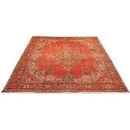 One Of The Kind Persian Tabriz Rug 12'6" x 9'8": ABC Rugs Kilims Collection Authentic Persian Rug Tabriz Traditional Style Hand-Knotted Indoor Area Rug With Natural Wool And Cotton 12'6" X 9'8" Abcr02102 Hand knotted and meticulously crafted by Pers
