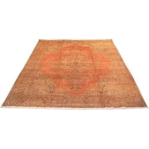 One Of The Kind Persian Tabriz Rug 12'11" x 9'6": ABC Rugs Kilims Collection Authentic Persian Rug Tabriz Traditional Style Hand-Knotted Indoor Area Rug With Natural Wool And Cotton 12'11" X 9'6" Abcr02186 Hand knotted and meticulously crafted by Per