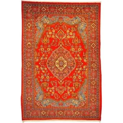 One Of The Kind Persian Tabriz Rug 10'7" x 6'11": ABC Rugs Kilims Collection Authentic Persian Rug Tabriz Traditional Style Hand-Knotted Indoor Area Rug With Natural Wool And Cotton 10'7" X 6'11" Abcr02924 Hand knotted and meticulously crafted by Per