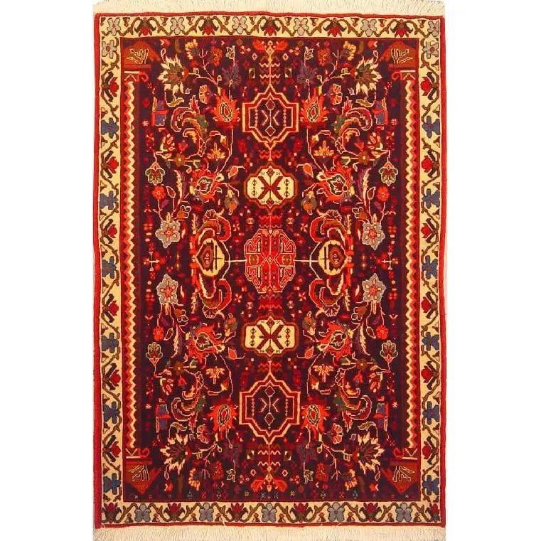 One Of The Kind Persian Shiraz Rug 5'0" x 3'5": ABC Rugs Kilims Collection Authentic Persian Rug Shiraz Traditional Style Hand-Knotted Indoor Area Rug With Natural Wool And Cotton 5'0" X 3'5" Abcr02948 Hand knotted and meticulously crafted by Persi