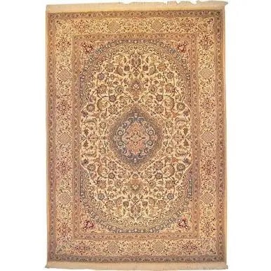 One Of The Kind Persian Nain Rug 11'5" x 8'0": ABC Rugs Kilims Collection Authentic Persian Rug Nain Traditional Style Hand-Knotted Indoor Area Rug With Natural Wool And Silk 11'5" X 8'0" Abcr02789 Hand knotted and meticulously crafted by Persian 