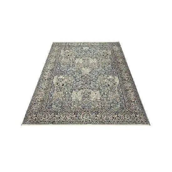 One Of The Kind Persian Nain Rug 10'7" x 6'6": ABC Rugs Kilims Collection Authentic Persian Rug Nain Traditional Style Hand-Knotted Indoor Area Rug With Natural Wool And Silk 10'7" X 6'6" Abcr02424 Hand knotted and meticulously crafted by Persian 