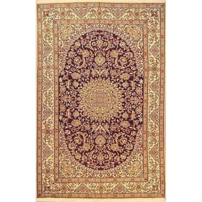 One Of The Kind Persian Nain Rug 10'0" x 6'6": ABC Rugs Kilims Collection Authentic Persian Rug Nain Traditional Style Hand-Knotted Indoor Area Rug With Natural Wool And Silk 10'0" X 6'6" Abcr02841 Hand knotted and meticulously crafted by Persian 