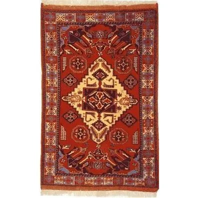 One Of The Kind Persian Mashad Rug 6'2" x 3'8": ABC Rugs Kilims Collection Authentic Persian Rug Mashad Traditional Style Hand-Knotted Indoor Area Rug With Natural Wool And Cotton 6'2" X 3'8" Abcr02480 Hand knotted and meticulously crafted by Persi
