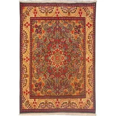 One Of The Kind Persian Kerman Rug 6'4" x 6'1" (1 of 1)