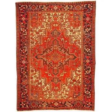 One Of The Kind Persian Heriz Rug 9'8" x 7'1" (1 of 1)