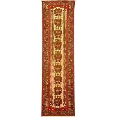One Of The Kind Persian Hamedan Rug 9'2" x 2'5": ABC Rugs Kilims Collection Authentic Persian Rug Hamedan Traditional Style Hand-Knotted Indoor Area Rug With Natural Wool And Cotton 9'2" X 2'5" Abcr02226 Hand knotted and meticulously crafted by Pers
