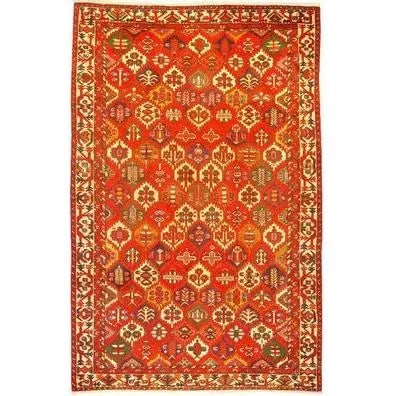 One Of The Kind Persian Bakhtiar Rug 10'8" x 7'0": ABC Rugs Kilims Collection Authentic Persian Rug Bakhtiar Traditional Style Hand-Knotted Indoor Area Rug With Natural Wool And Cotton 10'8" X 7'0" Abcr02484 Hand knotted and meticulously crafted by Pe