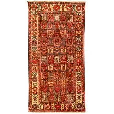 One Of The Kind Persian Bakhtiar Rug 9'9" x 5'0": ABC Rugs Kilims Collection Authentic Persian Rug Bakhtiar Traditional Style Hand-Knotted Indoor Area Rug With Natural Wool And Cotton 9'9" X 5'0" Abcr02510 Hand knotted and meticulously crafted by Per