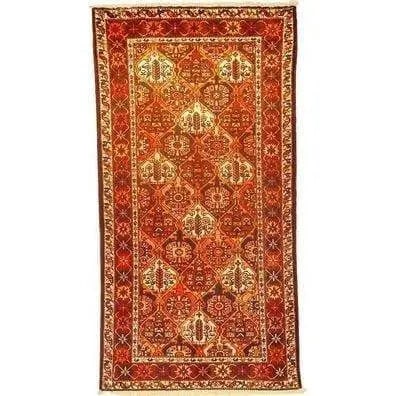 One Of The Kind Persian Bakhtiar Rug 9'11" x 5'0": ABC Rugs Kilims Collection Authentic Persian Rug Bakhtiar Traditional Style Hand-Knotted Indoor Area Rug With Natural Wool And Cotton 9'11" X 5'0" Abcr02503 Hand knotted and meticulously crafted by Pe