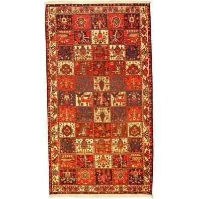 One Of The Kind Persian Bakhtiar Rug 9'10" x 5'6": ABC Rugs Kilims Collection Authentic Persian Rug Bakhtiar Traditional Style Hand-Knotted Indoor Area Rug With Natural Wool And Cotton 9'10" X 5'6" Abcr02759 Hand knotted and meticulously crafted by Pe
