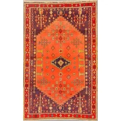 One Of The Kind Persian Bakhtiar Rug 6'8" x 4'3": ABC Rugs Kilims Collection Authentic Persian Rug Bakhtiar Traditional Style Hand-Knotted Indoor Area Rug With Natural Wool And Cotton 6'8" X 4'3" Abcr02586 Hand knotted and meticulously crafted by Per