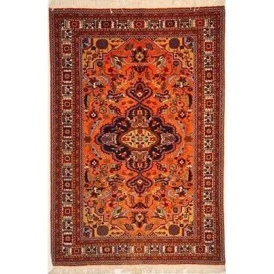 One Of The Kind Persian Ardabil Rug 6'6" x 4'3": ABC Rugs Kilims Collection Authentic Persian Rug Ardabil Traditional Style Hand-Knotted Indoor Area Rug With Natural Wool And Silk 6'6" X 4'3" Abcr02930 Hand knotted and meticulously crafted by Persia