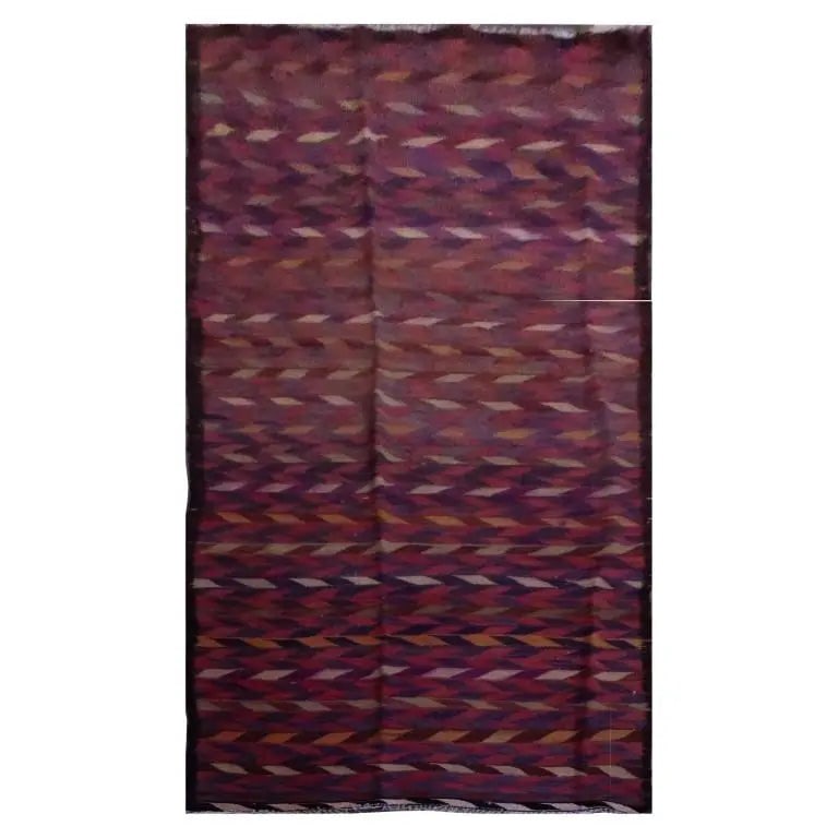 One Of The Kind Sanandaj Vintage Authentic Hand-Knotted Kilim 11'5" X 3'6": ABC Rugs Kilims Collection Sanandaj Vintage Hand-Knotted Kilim Made With Natural Wool And Cotton 350 X 108Cm (Abc1635) (Multi Color) Hand knotted and meticulously crafted by Sanandaj artisans, this st