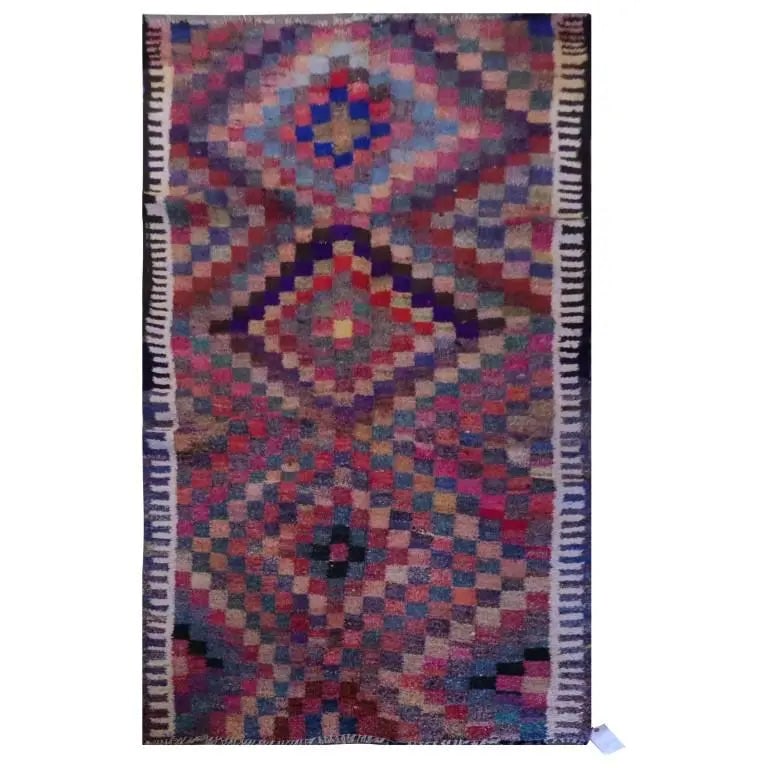 One Of The Kind Sanandaj Vintage Authentic Hand-Knotted Kilim 9'6" X 4'7": ABC Rugs Kilims Collection Sanandaj Vintage Hand-Knotted Kilim Made With Natural Wool And Cotton 290 X 142Cm (Abc1571) (Multi Color) Hand knotted and meticulously crafted by Sanandaj artisans, this st