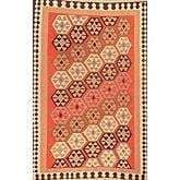 One Of The Kind Ardabil Persian Kilim 9'2" x 5'10": ABC Rugs Kilims Collection Ardabil Persian Kilim Collection And Modern Colorful Hand-Knotted Multi Area Kilim With Natural Wool And Cotton 9'2" X 5'10" Abck00147 Hand knotted and meticulously crafted 