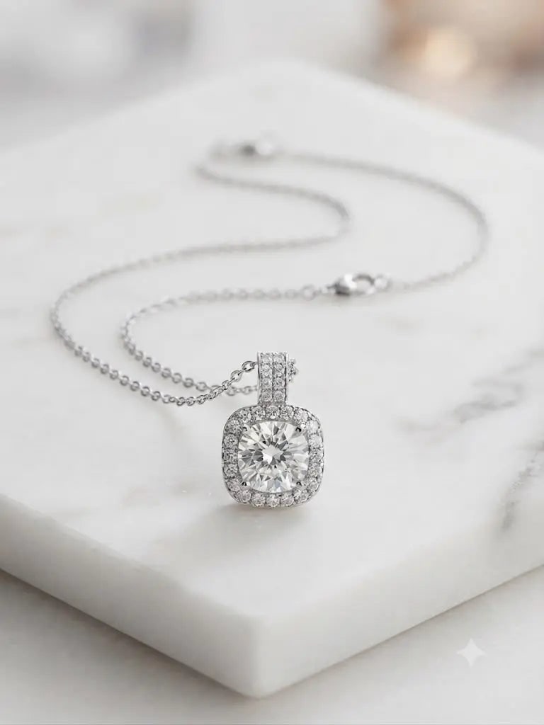 Exceptional Quality Sterling Silver-925, Gem Cubic Zirconia, Chain 18??, Weight 4.4 grams,: AAA+ Certified, Quality Sterling Silver-925, Gem Cubic Zirconia, Chain 18”, Weight 4.4 grams, ABC-SZ-2 Registered GIA Client for Natural Diamonds & Gemstones in the USA. Certificates of Authenti