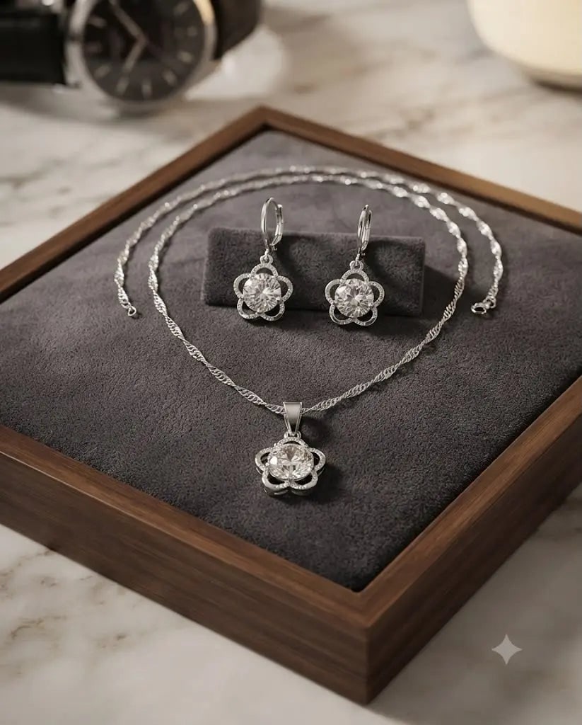 Exceptional Quality Sterling Silver-925, Gem zirconia, Including chain 50cm, Weight 5.0 grams,: AAA+ Certified, Quality Sterling Silver-925, Gem zirconia, Including chain 50cm, Weight 5.0 grams, ABC-S51501 Registered GIA Client for Natural Diamonds & Gemstones in the USA. Certificates of Authent