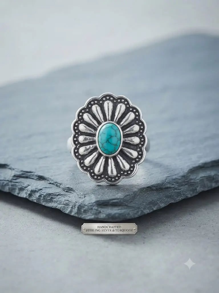 Exceptional Quality S. Silver-925, Gem Bohemian Turquoise, Size 7, Weight 4.1gm, ABC-734787-18: AAA+ Certified, Quality S. Silver-925, Gem Bohemian Turquoise, Size 7, Weight 4.1gm, ABC-734787-18 Registered GIA Client for Natural Diamonds & Gemstones in the USA. Certificates of Authenticity for O