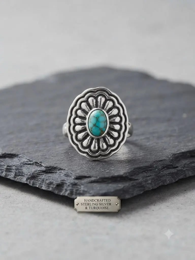 Exceptional Quality S. Silver-925, Gem Bohemian Turquoise, Size 7, Weight 3.8gm, ABC-734787-14: AAA+ Certified, Quality S. Silver-925, Gem Bohemian Turquoise, Size 7, Weight 3.8gm, ABC-734787-14 Registered GIA Client for Natural Diamonds & Gemstones in the USA. Certificates of Authenticity for O