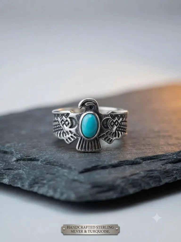 Exceptional Quality S. Silver-925, Gem Bohemian Turquoise, Size 7, Weight 4.6gm, ABC-734787-10: AAA+ Certified, Quality S. Silver-925, Gem Bohemian Turquoise, Size 7, Weight 4.6gm, ABC-734787-10 Registered GIA Client for Natural Diamonds & Gemstones in the USA. Certificates of Authenticity for O