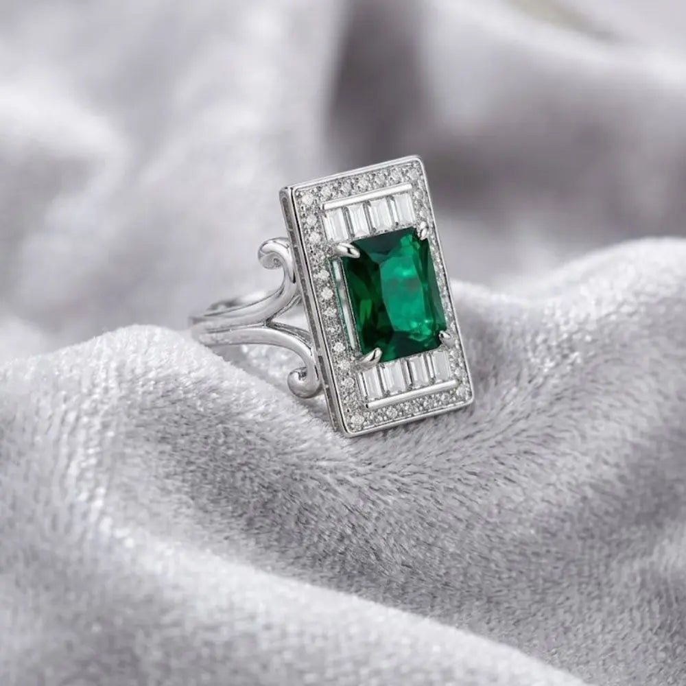Exceptional Quality S. Silver, Size7, Gem CZ Fashion, Weight 5.2 grams., ABC-SRG-9: AAA+ Certified, Quality S. Silver, Size7, Gem CZ Fashion, Weight 5.2 grams., ABC-SRG-9 We can arrange GIA certification and verification for vintage jewelry, diamonds, and gemstones. The cost of GIA c