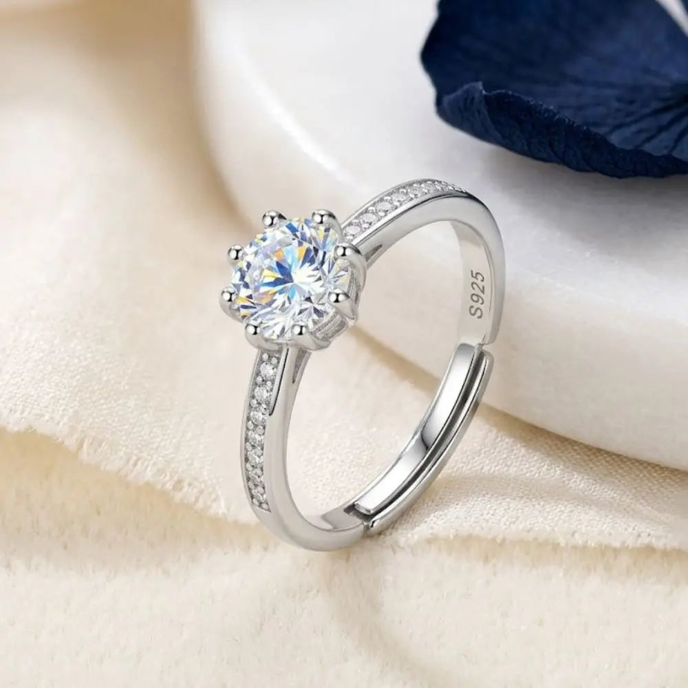 Exceptional Quality Silver - 925, Gem Cubic Zirconia, Size Adjustable, Weight 1.8gm., ABC-GF201: AAA+ Certified, Quality Silver - 925, Gem Cubic Zirconia, Size Adjustable, Weight 1.8gm., ABC-GF201 We can arrange GIA certification and verification for vintage jewelry, diamonds, and gemstones. The 