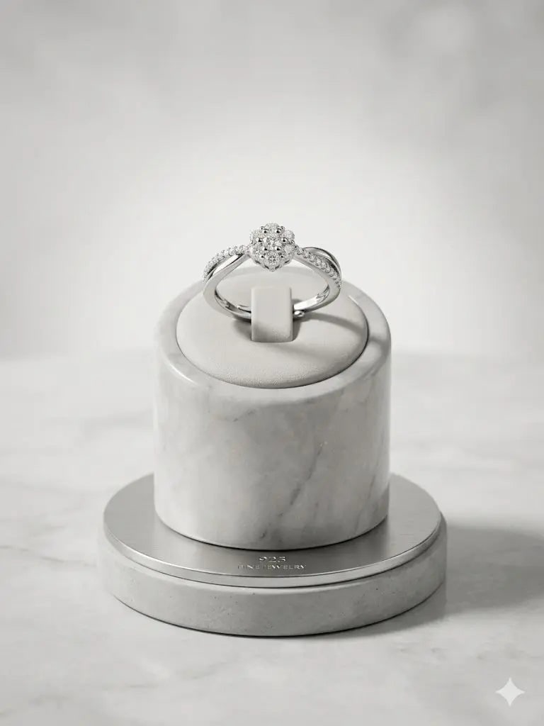 Exceptional Quality Silver - 925, Gem Cubic Zirconia, Size Adjustable, Weight 2.2gm., ABC-J38: AAA+ Certified, Quality Silver - 925, Gem AAA Cubic Zirconia, Size Adjustable, Weight 2.2gm., ABC-J38 We can arrange GIA certification and verification for vintage jewelry, diamonds, and gemstones. Th