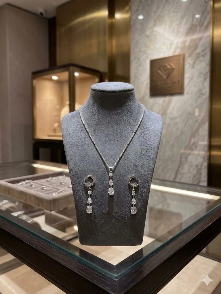 Exceptional Quality, Quality Silver-925, Chain Length 23cm, Weight 8.2gm, CJABC-s59901 (Including: AAA+ Certified Quality, Quality Silver-925, Chain Length 23cm, Weight 8.2gm, CJABC-s59901 (Including pendent Shinny CZ white color) We can arrange GIA certification and verification for vintage jewelr