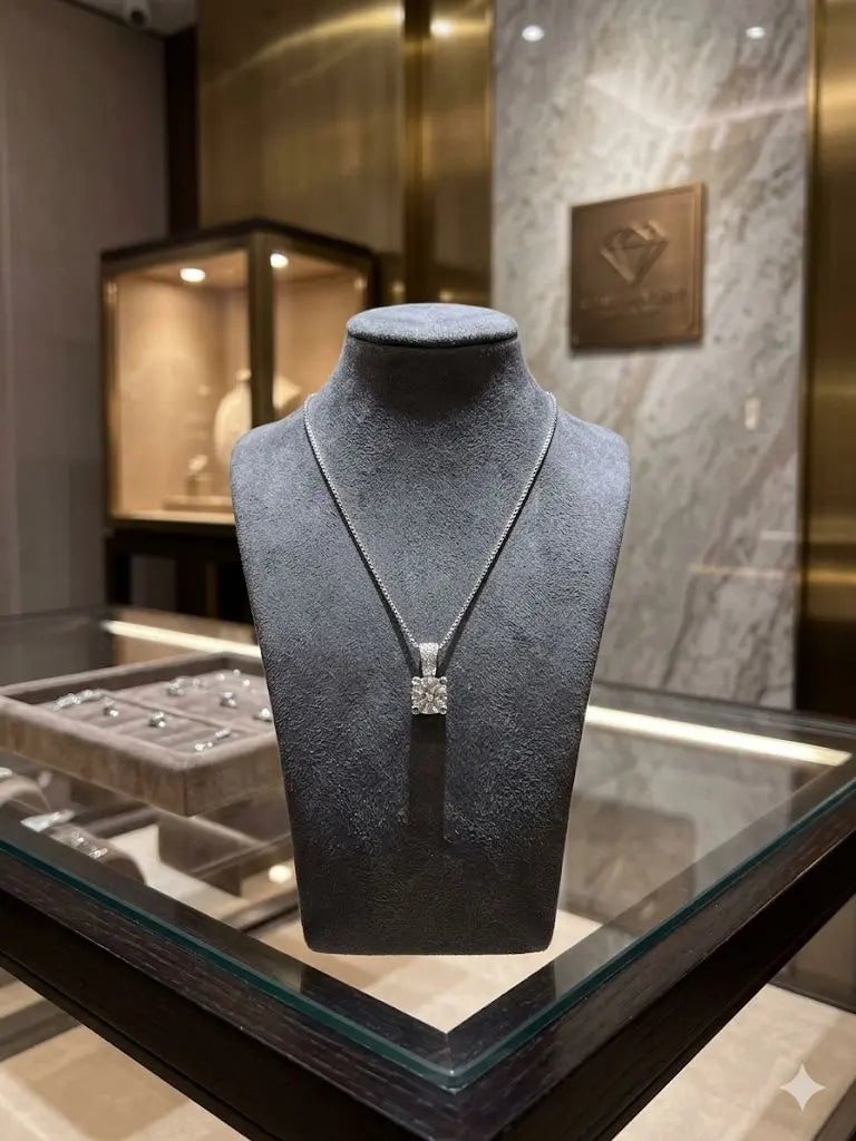 Exceptional Quality, Chain Length 24-22cm, Weight 3.5gm, Quality Silver-925, CJABC-xl034 (Including: AAA+ Certified Quality, Chain Length 24-22cm, Weight 3.5gm, Quality Silver-925, CJABC-xl034 (Including pendant Zircon white color) We can arrange GIA certification and verification for vintage jewelry