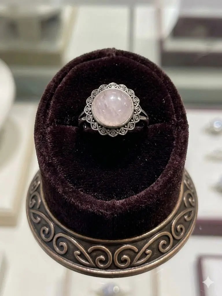 Handmade Stone Gemstone Rings With Copper & Silver, Stone Size 10*10mm, Vin-New-Rin68: Registered GIA Client for Natural Diamonds & Gemstones in the USA. Certificates of Authenticity for Our Hand-Knotted Rugs & Kilims. Please call 818-377-1210 for availability. Lifetime Exchange Warrant