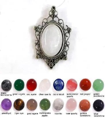 Handmade Stone Gemstone Pendant, Copper & Silver, with Chain, Stone Size 13*18mm, Vin-Pen117: Registered GIA Client for Natural Diamonds & Gemstones in the USA. Certificates of Authenticity for Our Hand-Knotted Rugs & Kilims. Please call 818-377-1210 for availability. Lifetime Exchange Warrant