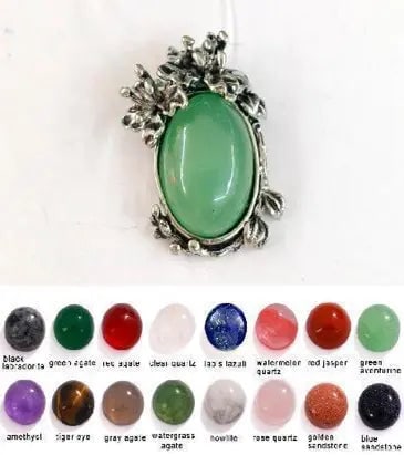 Handmade Stone Gemstone Pendant, Copper & Silver, with Chain, Stone Size 13*18mm, Vin-Pen105: Registered GIA Client for Natural Diamonds & Gemstones in the USA. Certificates of Authenticity for Our Hand-Knotted Rugs & Kilims. Please call 818-377-1210 for availability. Lifetime Exchange Warrant