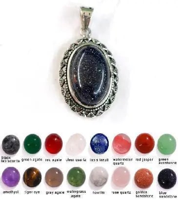 Handmade Stone Gemstone Pendant, Copper & Silver, with Chain, Stone Size 13*18mm, Vin-Pen99: Registered GIA Client for Natural Diamonds & Gemstones in the USA. Certificates of Authenticity for Our Hand-Knotted Rugs & Kilims. Please call 818-377-1210 for availability. Lifetime Exchange Warrant
