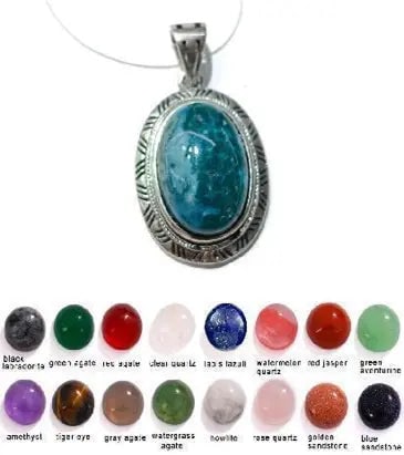 Handmade Stone Gemstone Pendant, Copper & Silver, with Chain, Stone Size 13*18mm, Vin-Pen98: Registered GIA Client for Natural Diamonds & Gemstones in the USA. Certificates of Authenticity for Our Hand-Knotted Rugs & Kilims. Please call 818-377-1210 for availability. Lifetime Exchange Warrant