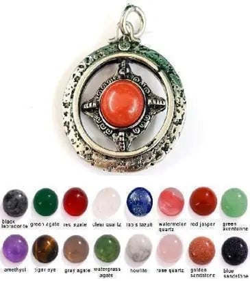 Handmade Stone Gemstone Pendant, Copper & Silver, with Chain, Stone Size 12*12mm, Vin-Pen92: Registered GIA Client for Natural Diamonds & Gemstones in the USA. Certificates of Authenticity for Our Hand-Knotted Rugs & Kilims. Please call 818-377-1210 for availability. Lifetime Exchange Warrant
