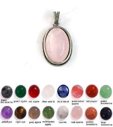 Handmade Stone Gemstone Pendant, Copper & Silver, with Chain, Stone Size 12*16mm, Vin-Pen84: Registered GIA Client for Natural Diamonds & Gemstones in the USA. Certificates of Authenticity for Our Hand-Knotted Rugs & Kilims. Please call 818-377-1210 for availability. Lifetime Exchange Warrant