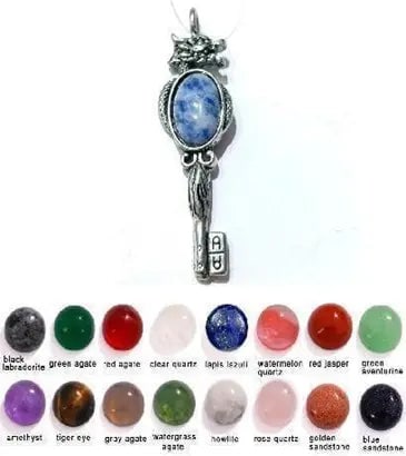 Handmade Stone Gemstone Pendant, Copper & Silver, with Chain, Stone Size 8*10mm, Vin-Pen72: Registered GIA Client for Natural Diamonds & Gemstones in the USA. Certificates of Authenticity for Our Hand-Knotted Rugs & Kilims. Please call 818-377-1210 for availability. Lifetime Exchange Warrant