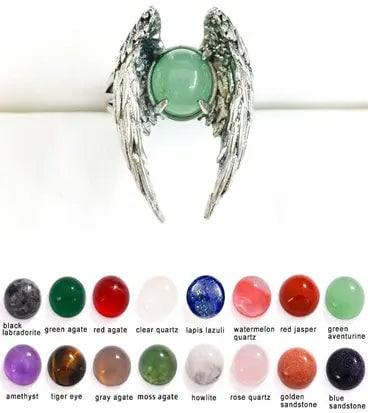 Handmade Stone Gemstone Rings with Copper & Silver, Stone Size 8*8mm, Vin-Rin67: Registered GIA Client for Natural Diamonds & Gemstones in the USA. Certificates of Authenticity for Our Hand-Knotted Rugs & Kilims. Please call 818-377-1210 for availability. Lifetime Exchange Warrant