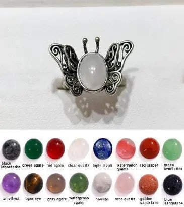 Handmade Stone Gemstone Rings with Copper & Silver, Stone Size 8*10mm, Vin-Rin27: Registered GIA Client for Natural Diamonds & Gemstones in the USA. Certificates of Authenticity for Our Hand-Knotted Rugs & Kilims. Please call 818-377-1210 for availability. Lifetime Exchange Warrant