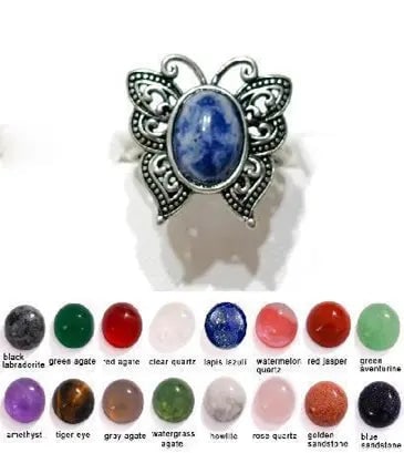 Handmade Stone Gemstone Rings with Copper & Silver, Stone Size 8*10mm, Vin-Rin09: Registered GIA Client for Natural Diamonds & Gemstones in the USA. Certificates of Authenticity for Our Hand-Knotted Rugs & Kilims. Please call 818-377-1210 for availability. Lifetime Exchange Warrant