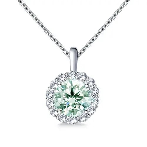Exceptional Quality 1.11 Ct Vvs1=-BLUE WHITE ROUND MOISSANITE DIAMOND 925 Sterling SILVER PENDANT: Our gemstones are organic, natural stones suitable for investment, collectors, and fine jewelry, each accompanied by an authentic certification. Our 925 silver pieces are rhodium-plated and finished w