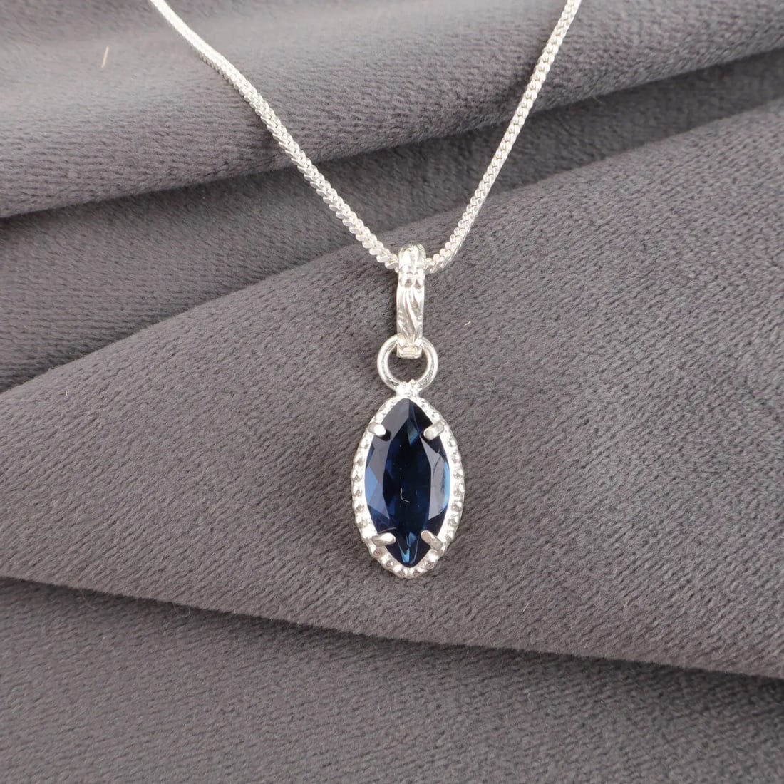 Exceptional Quality London Blue Topaz Gemstone Handmade 925 Sterling Silver Jewelry Pendant Gift For: Our gemstones are organic, natural stones suitable for investment, collectors, and fine jewelry, each accompanied by an authentic certification. Our 925 silver pieces are rhodium-plated and finished w